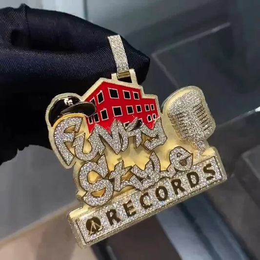 Custom 3d Iced Out Hip Hop Pendant Bling