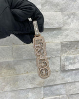 Custom Emerald Letters Number 5150 Pendant