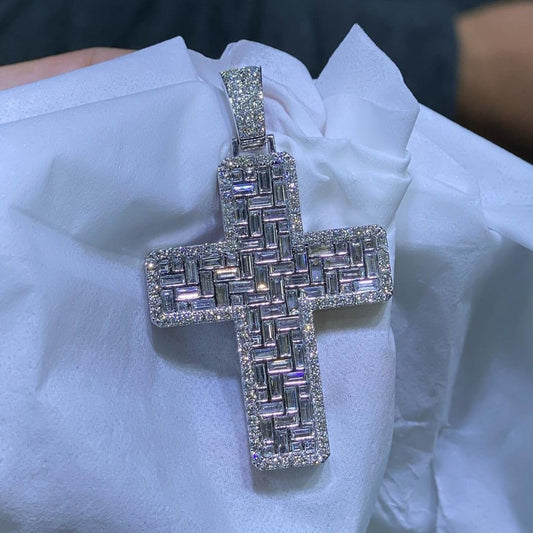 Women’s Jesus Cross Necklace in 925 Silver