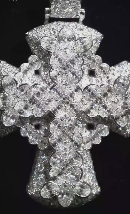 Crucifix Pendant with Infinity Chain