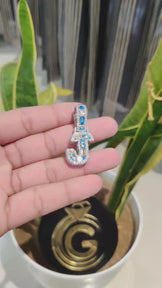 Custom Fully Iced Letter Pendant