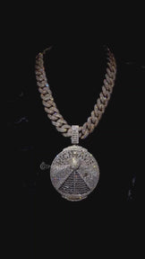 Fully Iced Out Round Shape Diamond pendant