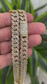 10.5MM Hip Hop Baguette Cuban Chain Necklace
