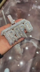 Custom letter pendant