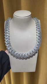 22mm Iced Out Cuban Diamond Chain 