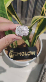 Custom Letter Iced Out Ring
