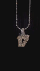 Lucky Number Charm Pendant