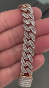 Baguette Diamond Miami Cuban Chain Bracelet
