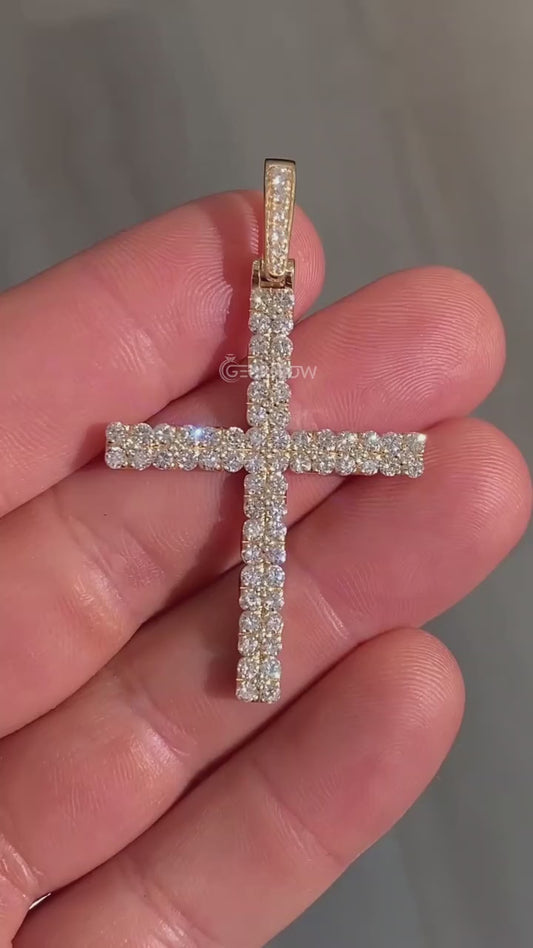 Iced Out Cross Hip Hop Pendant For Men