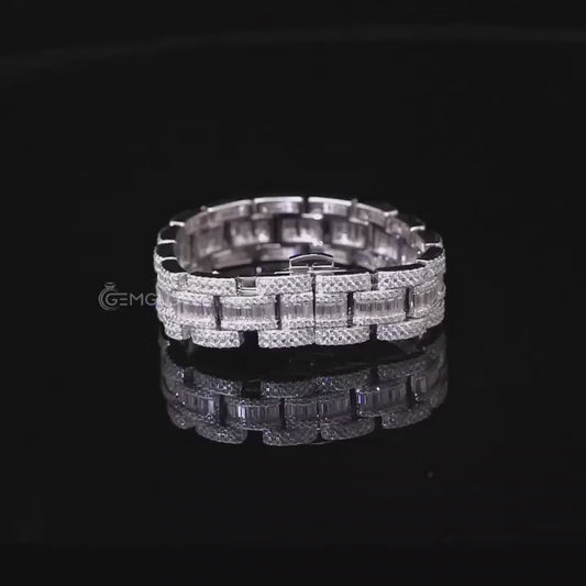 Iced Out 18mm Moissanite Cuban Bracelet