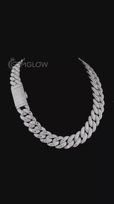 20mm Round & Baguette Miami Cuban Chain