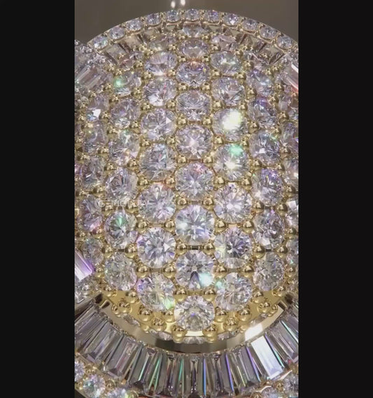 Bling Iced Out Moissanite Hip Hop Ring