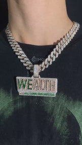Custom Name Pendant with Miami Cuban Chain