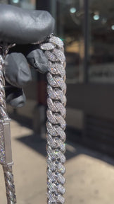 15mm Men’s Diamond Cuban Rapper Chain