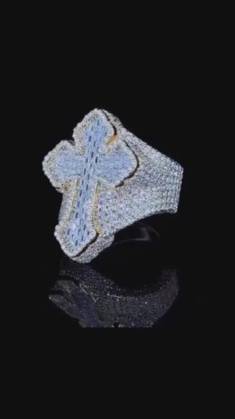 Men's Iced out Hip hop ring 