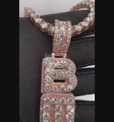 Round Cut Iced BMF Pendant for Hip Hop Style