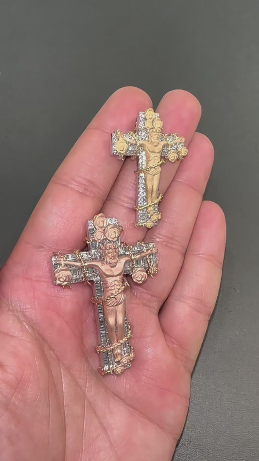 Personalized Crucifix Necklace in 925 Silver