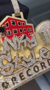 Custom 3d Iced Out Hip Hop Pendant Bling