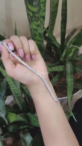 4MM Round Diamond Bracelet for Men or Women