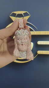 Fully iced out Jesus Pendant