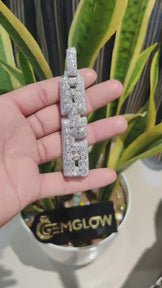 Custom Moissanite Letter Pendant