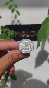 Custom Letter Iced Out Ring