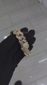 Silver Moissanite Diamond Bracelet