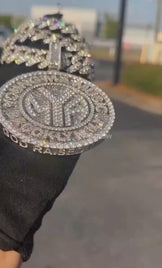 Moissanite Letter Pendant in 925 Silver Shine