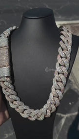 Two Tone Cuban Link Chain