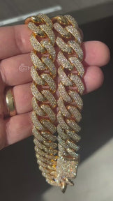 16mm Custom Buss down Iced Out Cuban Chain