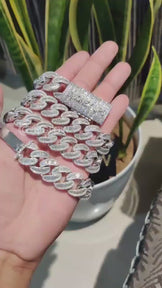 18mm Miami Cuban Link Baguette Chain