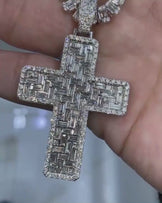 Women’s Jesus Cross Necklace in 925 Silver