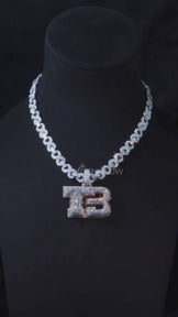 Custom Iced Out Letter Pendant Necklace