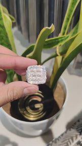 VVS Moissanite Diamond Men's Ring
