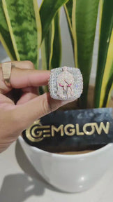 VVS Moissanite Diamond Men's Ring