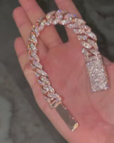 Miami Cuban Bracelet with Box Clasp Style