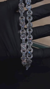 VVS Round Cut Iced Out Cuban Link Necklace