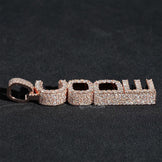 Custom Iced Out Round Name Pendant